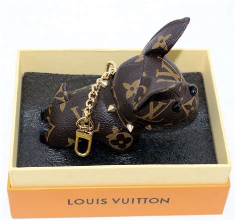 louis vuitton bulldog keychain authentic|louis vuitton dog keychain price.